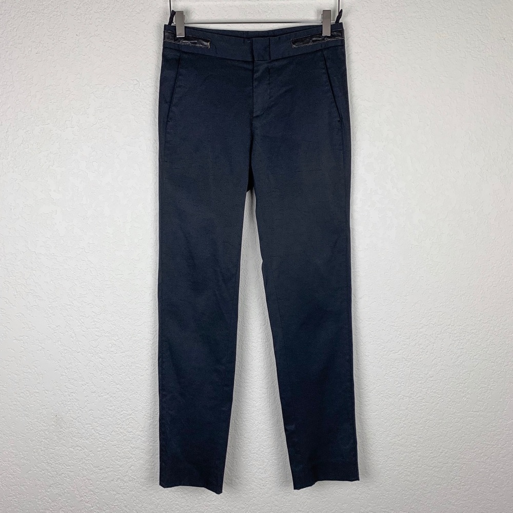 Gucci Navy Straight-Leg Trousers